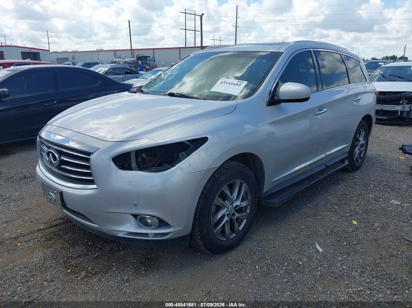 2013 Infiniti Jx VIN 5N1AL0MN6DC344367 IAAI salvage auction — RIGHT FRONT, Salvage Title, sold $1,650 on 2026-08-23 (photo 2)