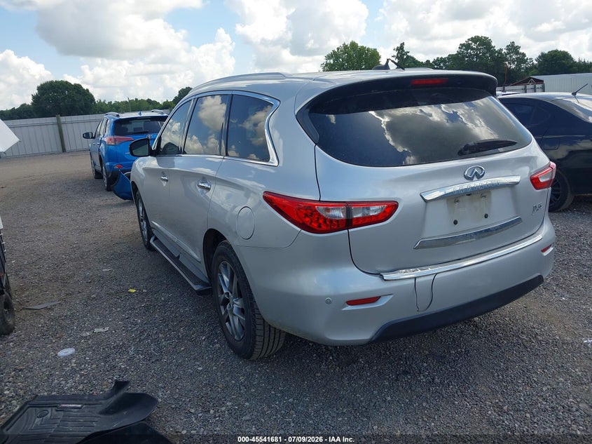 2013 Infiniti Jx VIN 5N1AL0MN6DC344367 IAAI salvage auction — RIGHT FRONT, Salvage Title, sold $1,650 on 2026-08-23 (photo 3)
