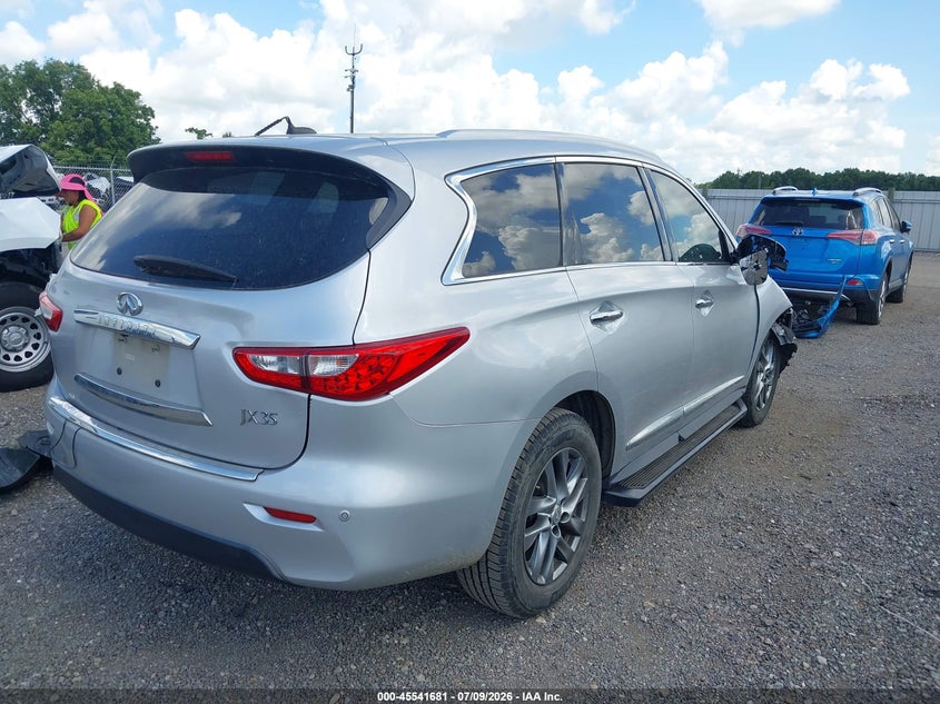 2013 Infiniti Jx VIN 5N1AL0MN6DC344367 IAAI salvage auction — RIGHT FRONT, Salvage Title, sold $1,650 on 2026-08-23 (photo 4)