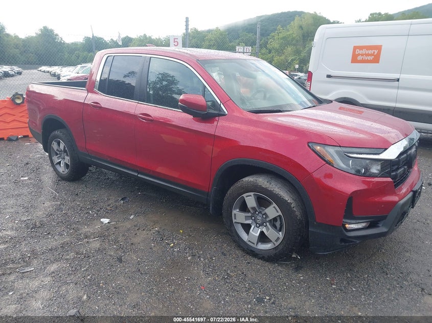 2025 Honda Ridgeline VIN 5FPYK3F54SB038828 IAAI salvage auction — SIDE, Salvage (Virginia), sold $8,200 on 2026-07-29 (photo 1)