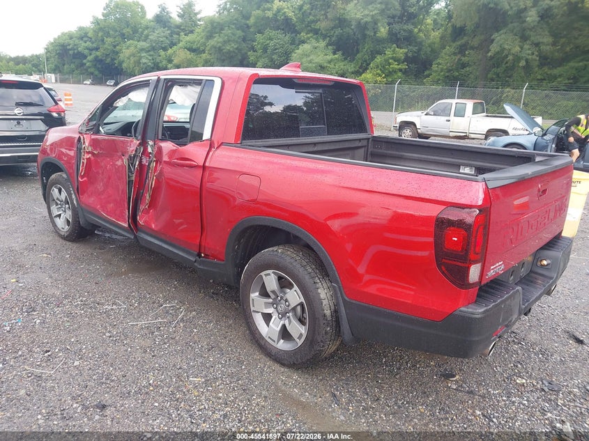 2025 Honda Ridgeline VIN 5FPYK3F54SB038828 IAAI salvage auction — SIDE, Salvage (Virginia), sold $8,200 on 2026-07-29 (photo 3)