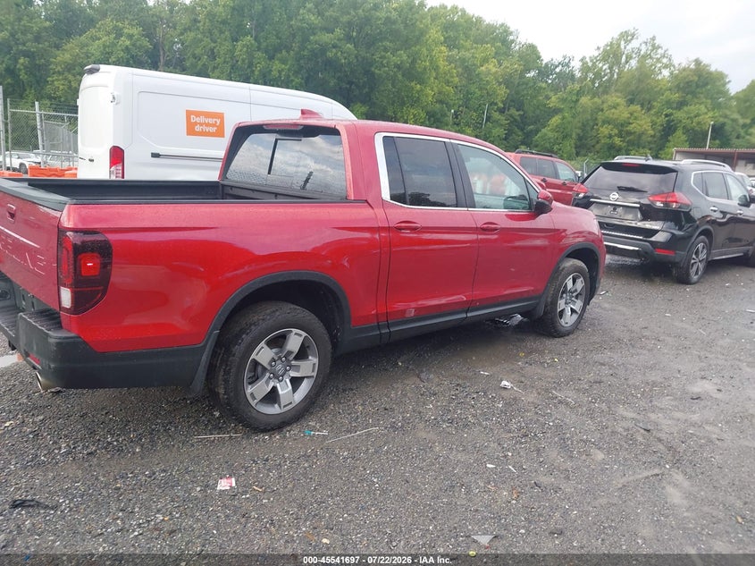 2025 Honda Ridgeline VIN 5FPYK3F54SB038828 IAAI salvage auction — SIDE, Salvage (Virginia), sold $8,200 on 2026-07-29 (photo 4)