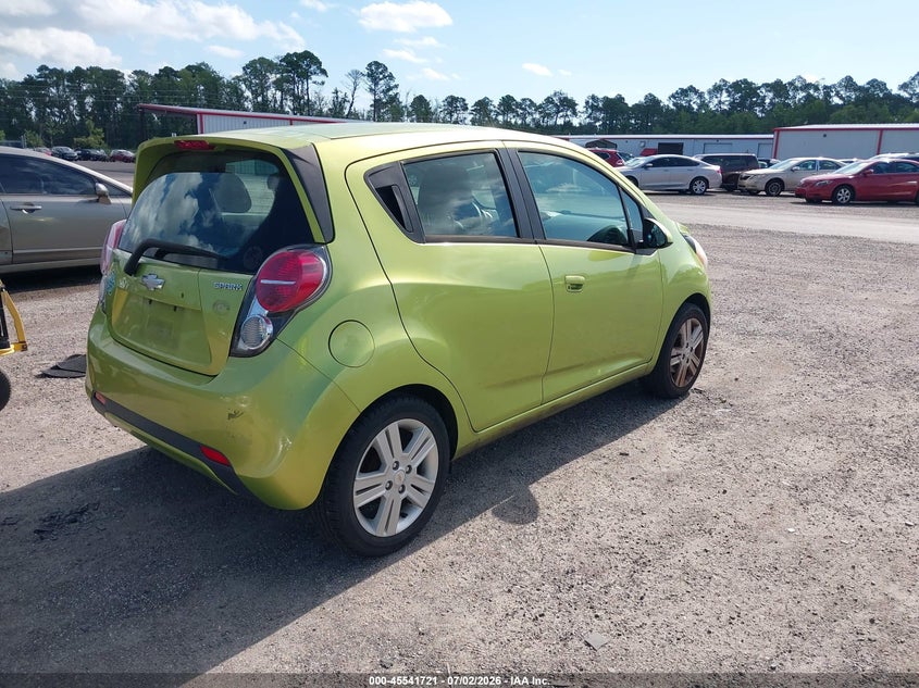 2013 Chevrolet Spark VIN KL8CD6S94DC511465 IAAI salvage auction — NORMAL WEAR, Clear (Georgia), sold $950 on 2026-07-07 (photo 4)
