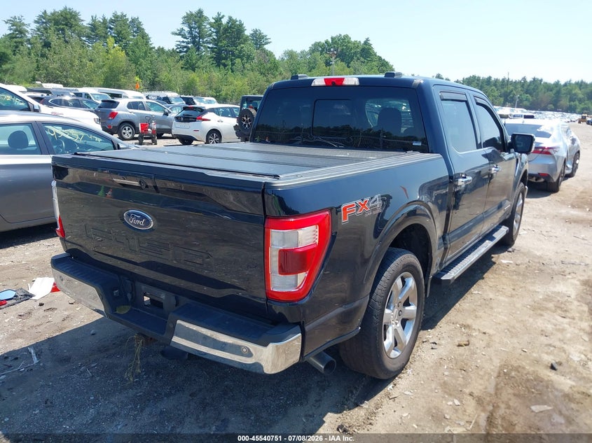 2021 Ford F-150 VIN 1FTFW1ED0MFB97894 IAAI salvage auction — LEFT SIDE, Salvage Title, sold $18,500 on 2026-08-21 (photo 4)