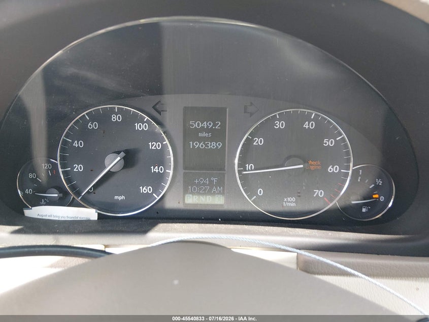 2007 Mercedes-benz C class VIN WDBRF56H87F856538 IAAI salvage auction — NORMAL WEAR, Repossession Paperwork (South Carolina), sold $400 on 2026-08-17 (photo 7)