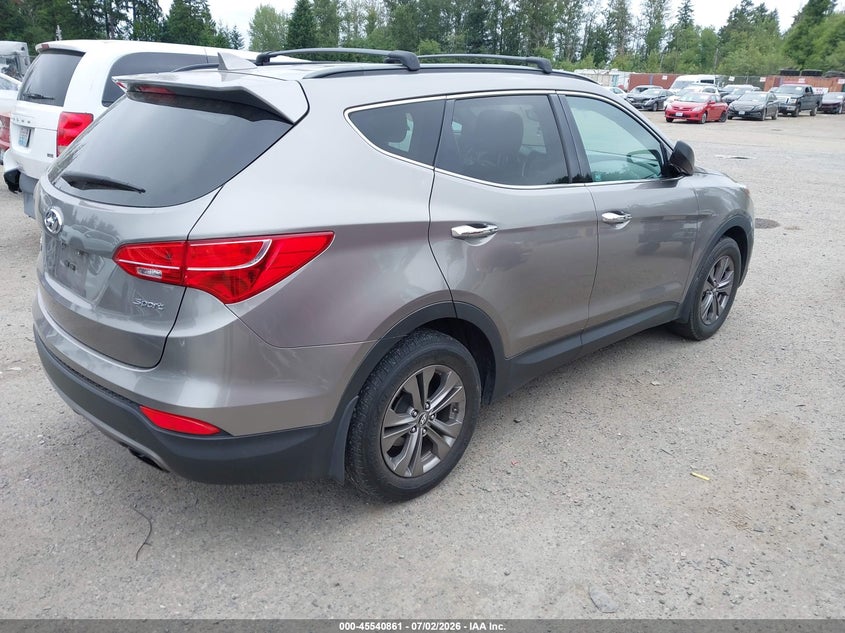 2014 Hyundai Santa fe VIN 5XYZU3LB7EG223552 IAAI salvage auction — LEFT SIDE, Bill Of Sale (Washington), sold $1,575 on 2026-07-29 (photo 4)