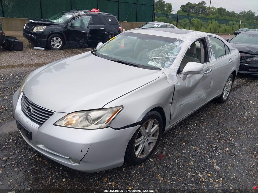 2007 Lexus Es 350 VIN JTHBJ46G672015570 IAAI salvage auction — FRONT & REAR, Mv-907A (New York), sold $1,475 on 2026-07-14 (photo 2)