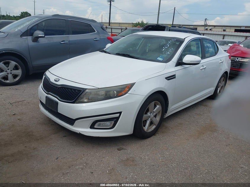 2014 Kia Optima VIN 5XXGM4A79EG262563 IAAI salvage auction — NORMAL WEAR, Original (Texas), sold $2,575 on 2026-07-15 (photo 2)