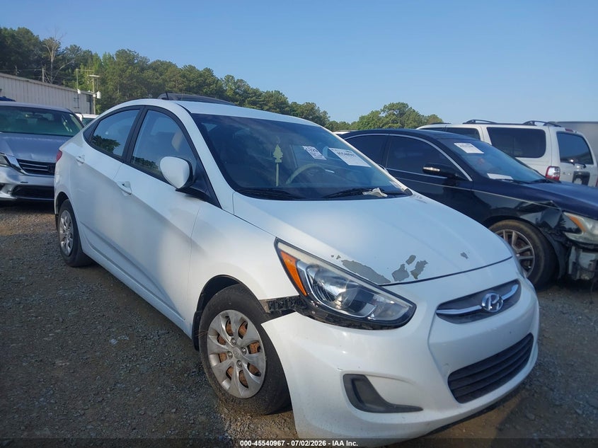 2016 Hyundai Accent VIN KMHCT4AE0GU123883 IAAI salvage auction — NORMAL WEAR, Clear (Georgia), sold $275 on 2026-07-28 (photo 1)