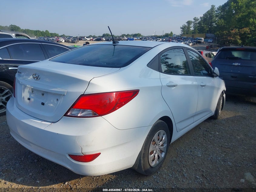 2016 Hyundai Accent VIN KMHCT4AE0GU123883 IAAI salvage auction — NORMAL WEAR, Clear (Georgia), sold $275 on 2026-07-28 (photo 4)