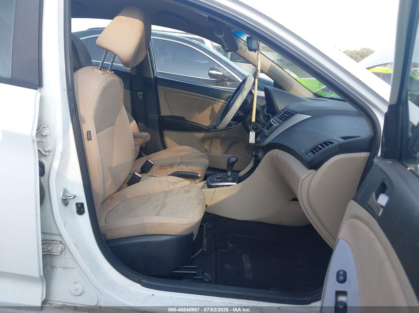 2016 Hyundai Accent VIN KMHCT4AE0GU123883 IAAI salvage auction — NORMAL WEAR, Clear (Georgia), sold $275 on 2026-07-28 (photo 5)