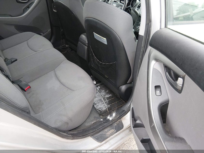 2014 Hyundai Elantra VIN KMHDH4AE1EU206936 IAAI salvage auction — VANDALISM, Clear (Florida), sold $425 on 2026-07-29 (photo 8)