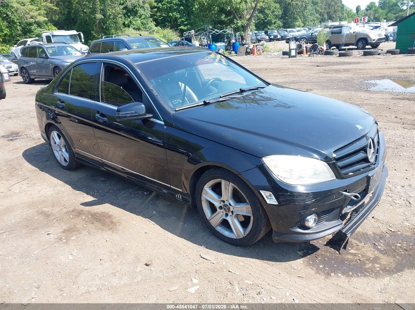 2010 Mercedes-benz C class VIN WDDGF8BB8AR131576 IAAI salvage auction — NORMAL WEAR, Clear (New Jersey), sold $450 on 2026-07-28 (photo 1)