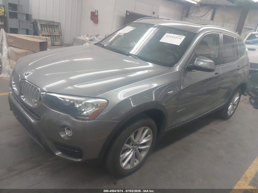 2017 BMW X3 VIN 5UXWZ7C3XH0X39840 IAAI salvage auction — REAR END, Wait Title, sold $4,150 on 2026-08-03 (photo 2)