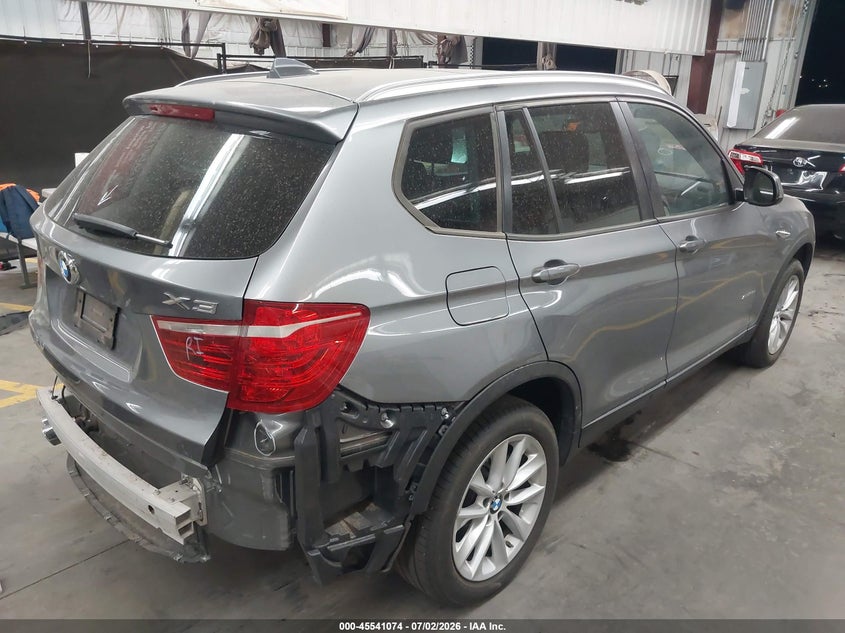 2017 BMW X3 VIN 5UXWZ7C3XH0X39840 IAAI salvage auction — REAR END, Wait Title, sold $4,150 on 2026-08-03 (photo 4)