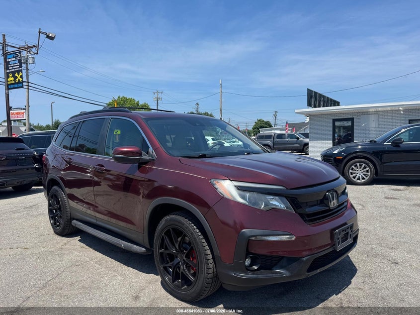 2022 Honda Pilot VIN 5FNYF6H21NB005209 IAAI salvage auction — UNKNOWN, Clear (New Jersey), sold $4,100 on 2026-07-22 (photo 1)