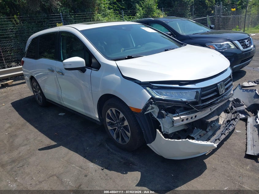2022 Honda Odyssey VIN 5FNRL6H75NB011412 — IAAI salvage auction photo