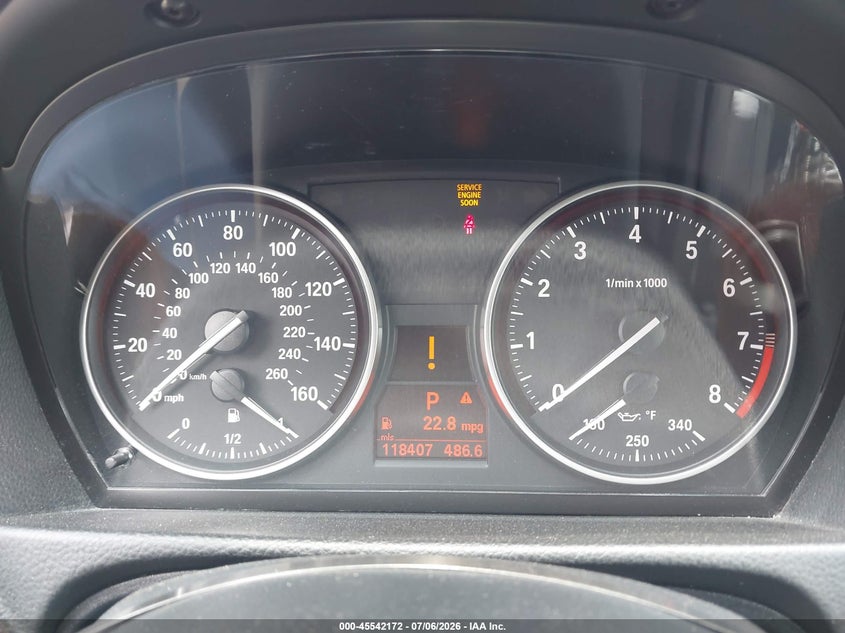 2008 BMW 3 series VIN WBAWB33548P134474 IAAI salvage auction — FRONT END, Clear (Virginia), sold $550 on 2026-07-30 (photo 7)