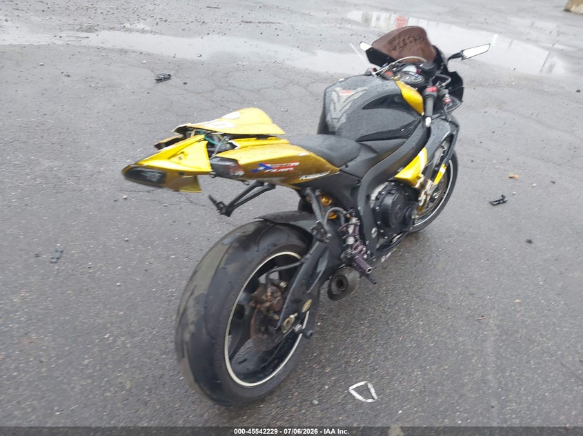 2007 Suzuki Gsx-r750 VIN JS1GR7KA072101468 IAAI salvage auction — LEFT SIDE, Mv-907A (New York), sold $1,400 on 2026-07-29 (photo 4)