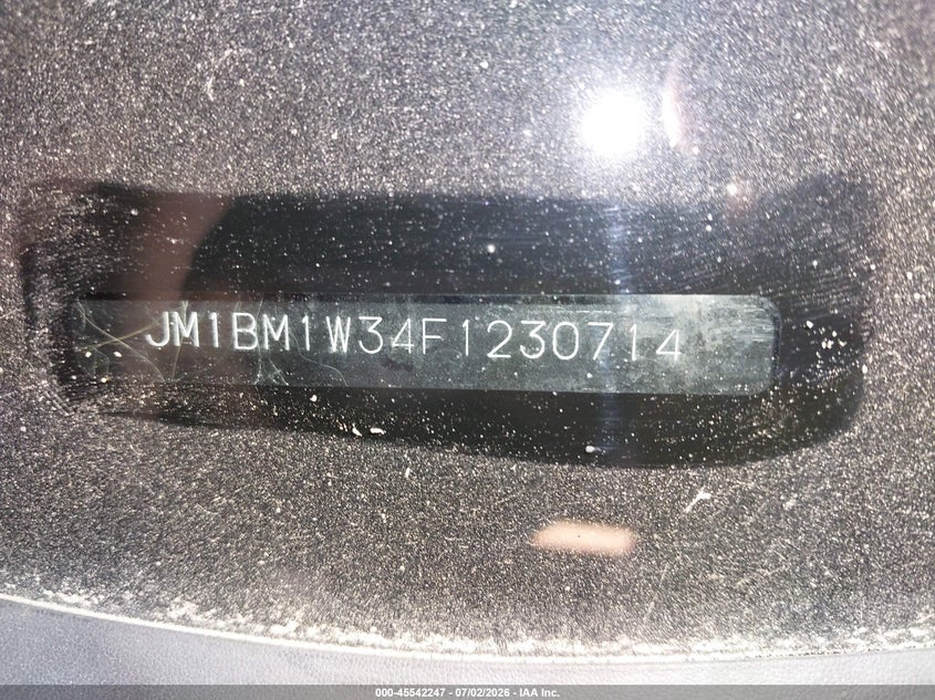2015 Mazda 3 VIN JM1BM1W34F1230714 IAAI salvage auction — NORMAL WEAR, Clear (Michigan), sold $800 on 2026-07-21 (photo 9)