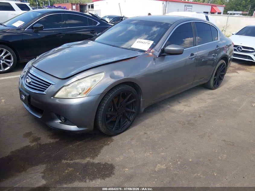 2013 Infiniti G VIN JN1CV6AR8DM763383 IAAI salvage auction — FRONT END, Salvage (Mississippi), sold $650 on 2026-07-30 (photo 2)