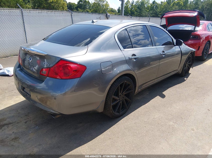 2013 Infiniti G VIN JN1CV6AR8DM763383 IAAI salvage auction — FRONT END, Salvage (Mississippi), sold $650 on 2026-07-30 (photo 4)