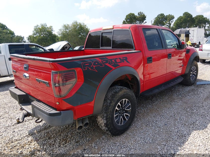 2012 Ford F-150 VIN 1FTFW1R64CFC88080 IAAI salvage auction — WATER/FLOOD, Salvage (Alabama), sold $3,400 on 2026-07-18 (photo 4)