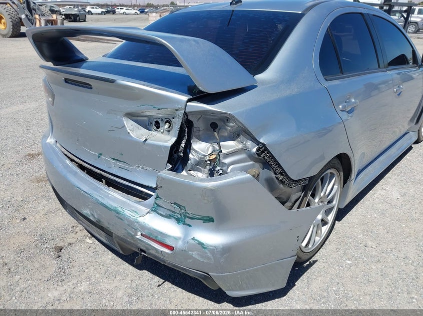 2015 Mitsubishi Lancer evolution VIN JA32W8FV8FU006606 IAAI salvage auction — FRONT & REAR, Salvage Title, sold $6,900 on 2026-07-30 (photo 6)