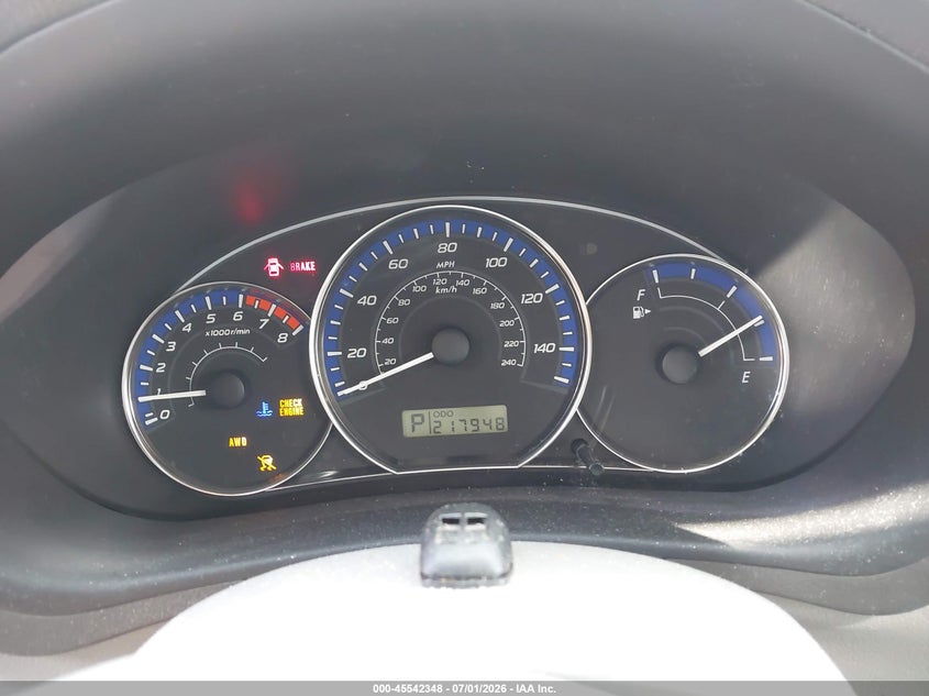 2010 Subaru Forester VIN JF2SH6CC9AH904007 IAAI salvage auction — NORMAL WEAR, Clear (Washington), sold $575 on 2026-07-29 (photo 7)