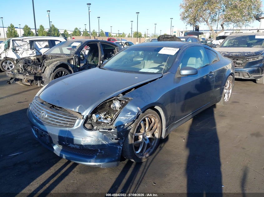 2007 Infiniti G VIN JNKCV54E87M909137 IAAI salvage auction — LEFT FRONT, Salvage Certificate (California), sold $1,050 on 2026-07-17 (photo 6)