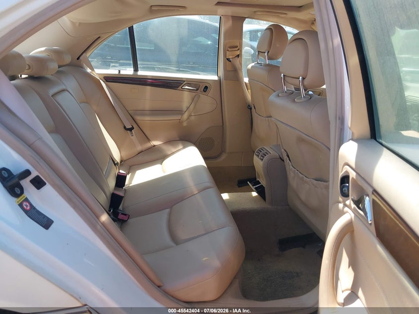 2003 Mercedes-benz C class VIN WDBRF61J53E012876 IAAI salvage auction — UNKNOWN, Clear - Dealer Only (California), sold $400 on 2026-07-29 (photo 8)