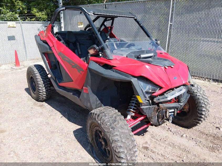 2020 Polaris Rzr VIN 3NSRAB922LG820681 IAAI salvage auction — FRONT END, Bill Of Sale (Wisconsin), sold $4,600 on 2026-07-29 (photo 1)