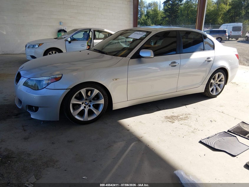 2007 BMW 5 series VIN WBANB535X7CP08475 IAAI salvage auction — RIGHT FRONT, Bill Of Sale (Washington), sold $400 on 2026-07-22 (photo 2)
