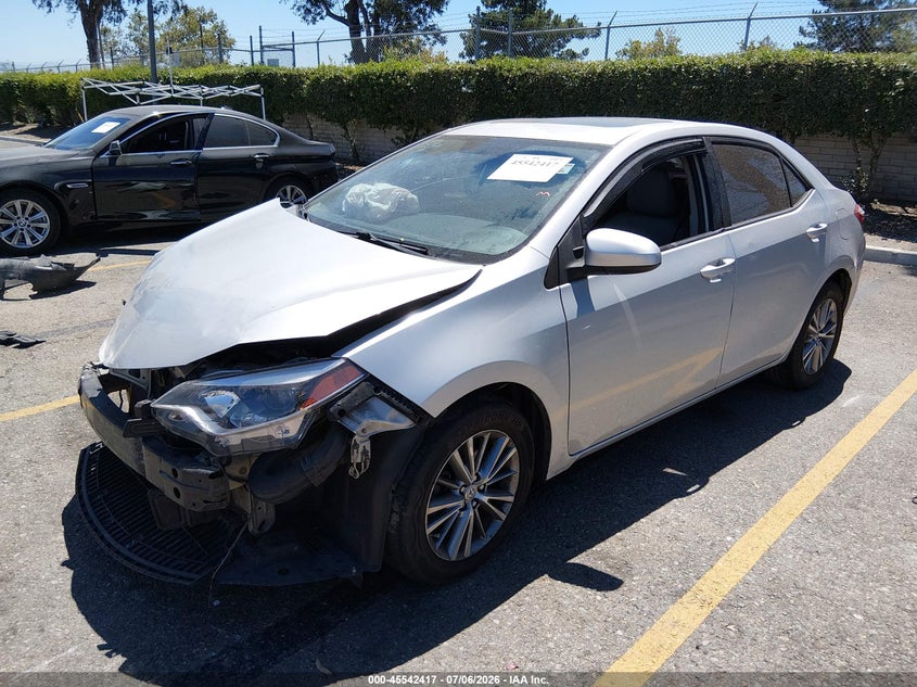 2014 Toyota Corolla VIN 5YFBURHE0EP011465 IAAI salvage auction — FRONT END, Salvage Title, sold $1,050 on 2026-07-31 (photo 2)