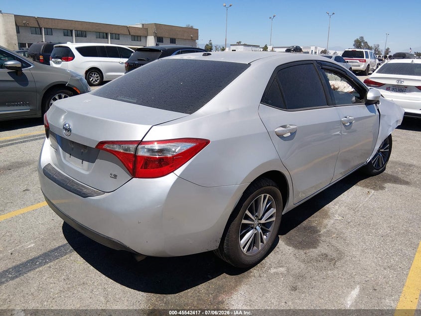 2014 Toyota Corolla VIN 5YFBURHE0EP011465 IAAI salvage auction — FRONT END, Salvage Title, sold $1,050 on 2026-07-31 (photo 4)