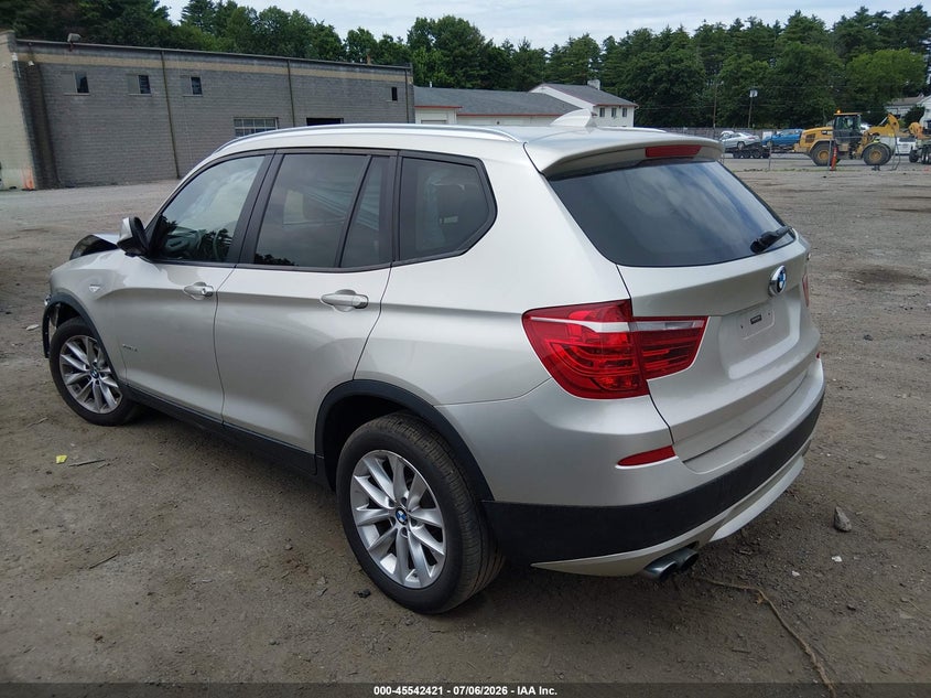 2014 BMW X3 VIN 5UXWX9C59E0D42668 IAAI salvage auction — FRONT END, Clear (Massachusetts), sold $2,400 on 2026-07-17 (photo 3)