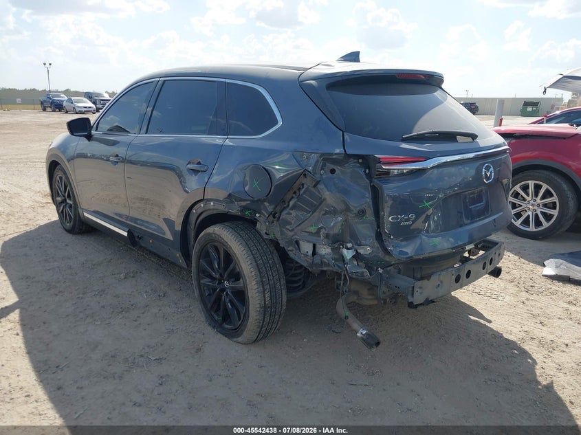 2023 Mazda Cx-9 VIN JM3TCBDY4P0634669 IAAI salvage auction — REAR END, Original (Texas), sold $8,900 on 2026-08-31 (photo 3)