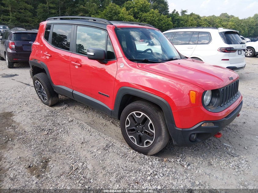 2017 Jeep Renegade VIN ZACCJBCB6HPF30322 IAAI salvage auction — REAR END, Salvage Title, sold $1,400 on 2026-08-13 (photo 1)