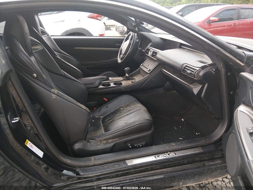 2015 Lexus Rc-f VIN JTHHP5BC7F5000722 IAAI salvage auction — FRONT & REAR, Clear (Tennessee), sold $3,850 on 2026-07-30 (photo 5)