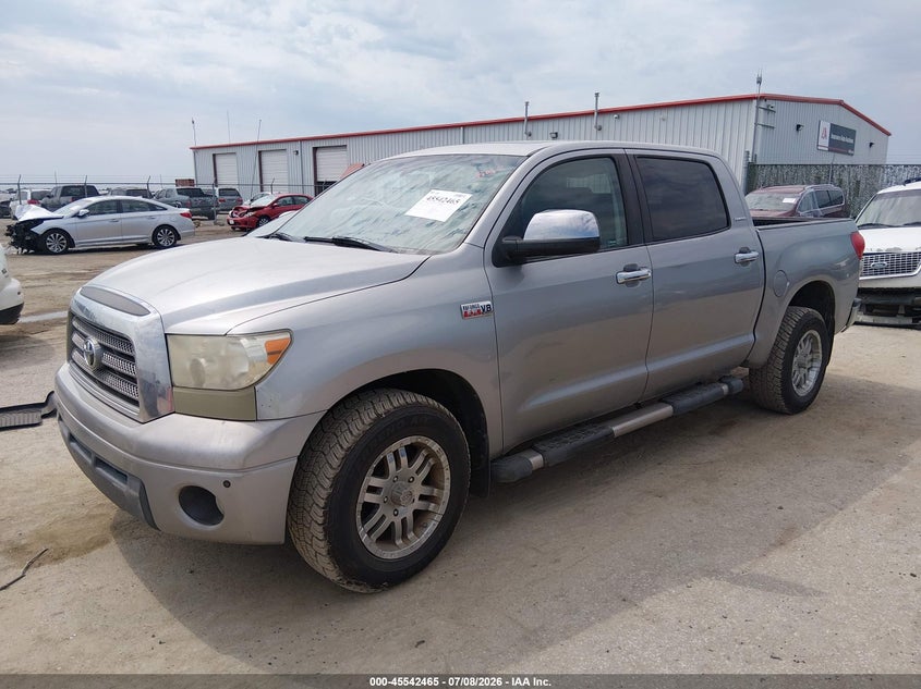2008 Toyota Tundra VIN 5TBDV58118S520576 IAAI salvage auction — HAIL, Salvage (Kansas), sold $5,600 on 2026-07-31 (photo 2)