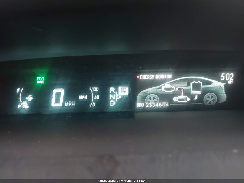 2014 Toyota Prius VIN JTDKN3DU5E1791703 IAAI salvage auction — FRONT END, Salvage (Arizona), sold $1,150 on 2026-07-28 (photo 7)