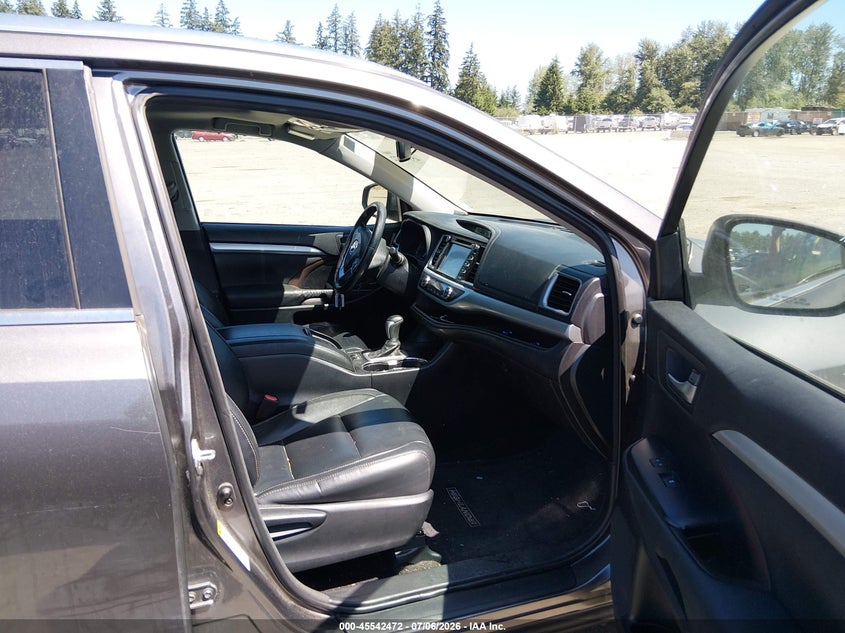 2015 Toyota Highlander VIN 5TDKKRFH8FS087530 IAAI salvage auction — FRONT END, Salvage Title, sold $5,500 on 2026-07-29 (photo 5)