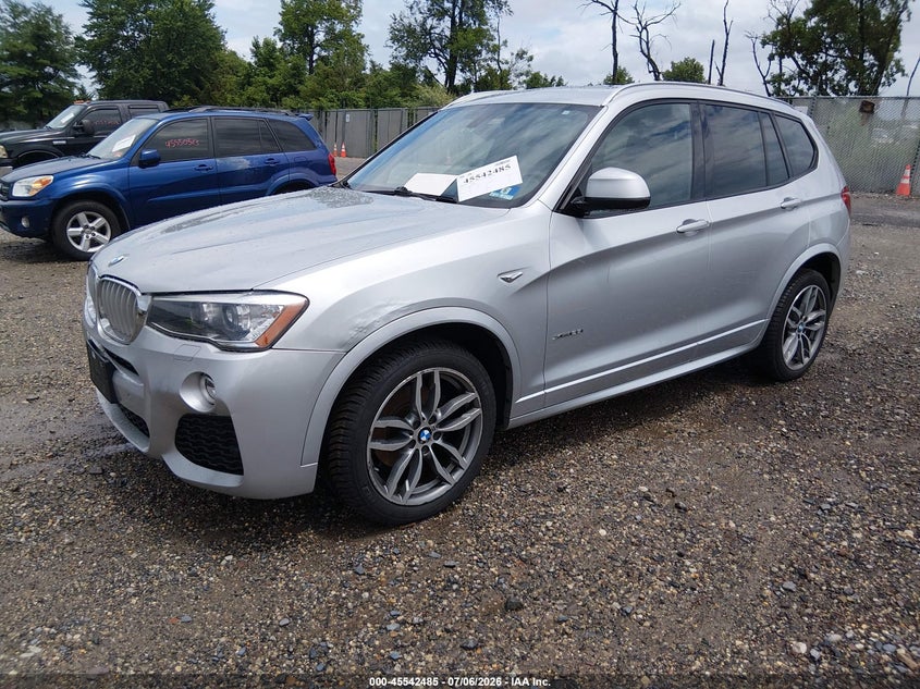 2016 BMW X3 VIN 5UXWX9C51G0D82875 IAAI salvage auction — NORMAL WEAR, Clear (New Jersey), sold $2,025 on 2026-07-14 (photo 2)