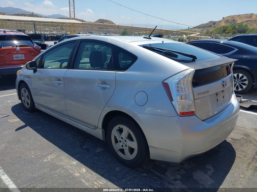 2011 Toyota Prius VIN JTDKN3DU9B0250106 IAAI salvage auction — NORMAL WEAR, Clear - Dealer Only (California), sold $2,200 on 2026-07-29 (photo 3)