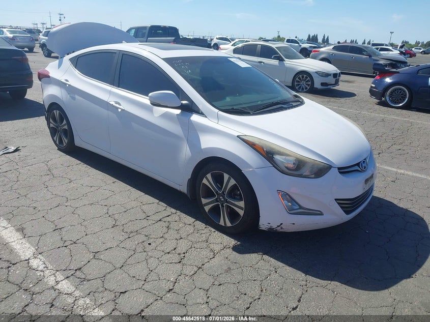 2015 Hyundai Elantra VIN KMHDH4AHXFU374778 IAAI salvage auction — REAR END, Salvage Title, sold $775 on 2026-07-29 (photo 1)