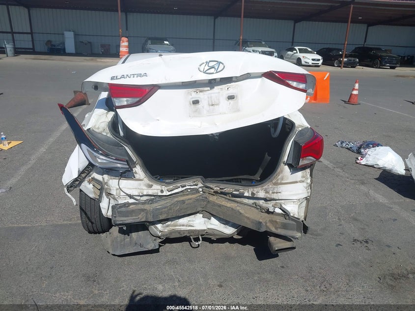 2015 Hyundai Elantra VIN KMHDH4AHXFU374778 IAAI salvage auction — REAR END, Salvage Title, sold $775 on 2026-07-29 (photo 6)