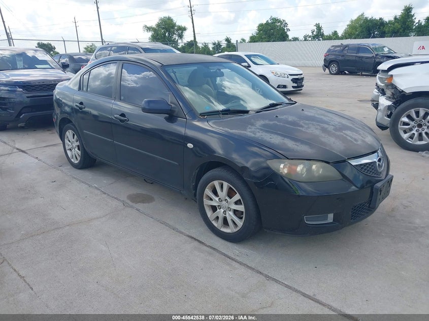 2007 Mazda 3 VIN JM1BK12F471748135 IAAI salvage auction — NORMAL WEAR, Original (Texas), sold $25 on 2026-07-10 (photo 1)