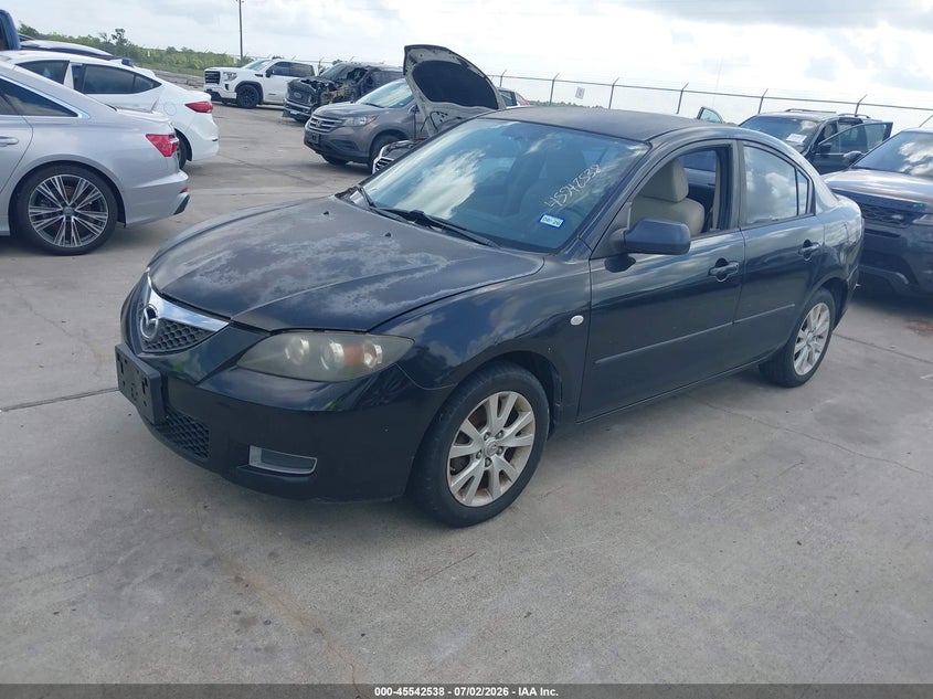 2007 Mazda 3 VIN JM1BK12F471748135 IAAI salvage auction — NORMAL WEAR, Original (Texas), sold $25 on 2026-07-10 (photo 2)