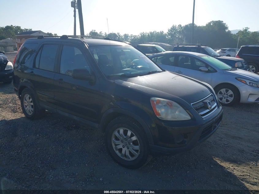 2006 Honda Cr-v VIN SHSRD78986U408482 IAAI salvage auction — NORMAL WEAR, Clear (North Carolina), sold $850 on 2026-07-10 (photo 1)