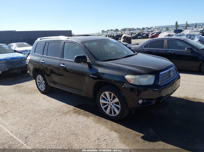 2008 Toyota Highlander hybrid VIN JTEEW44A482020715 IAAI salvage auction — LEFT FRONT, Salvage (California), sold $850 on 2026-07-29 (photo 1)